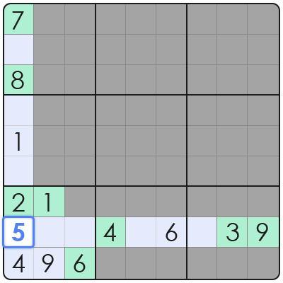 sudoku swordfish pattern